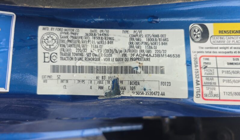 
								2011 Ford Fiesta Automatic FWD Sedan full									
